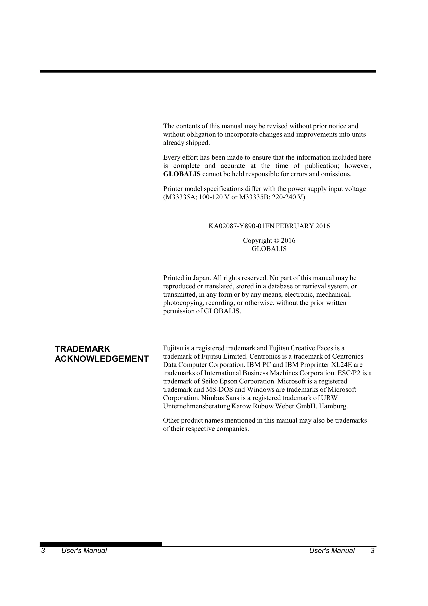 Manual for Impact 4550 PRO