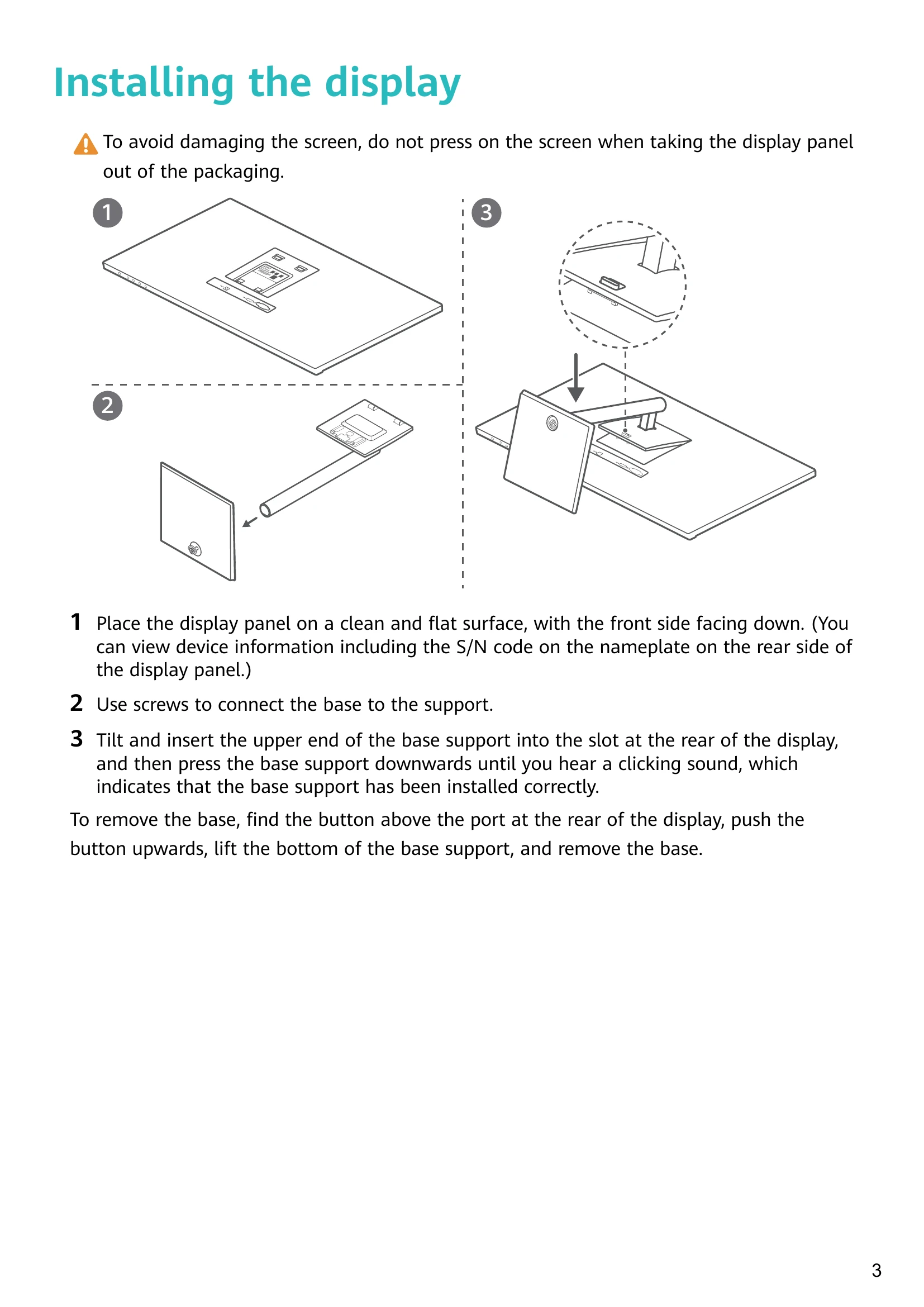 Manual for display