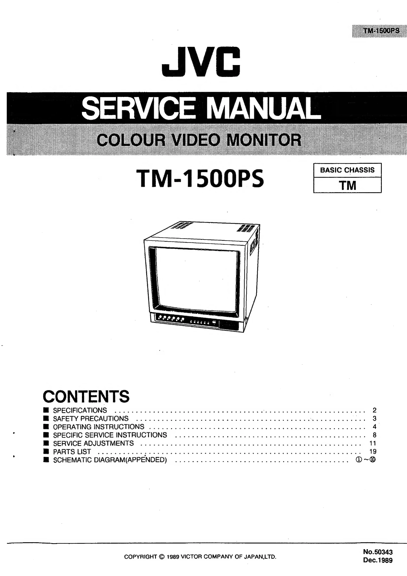 Manual for TM-1500PS