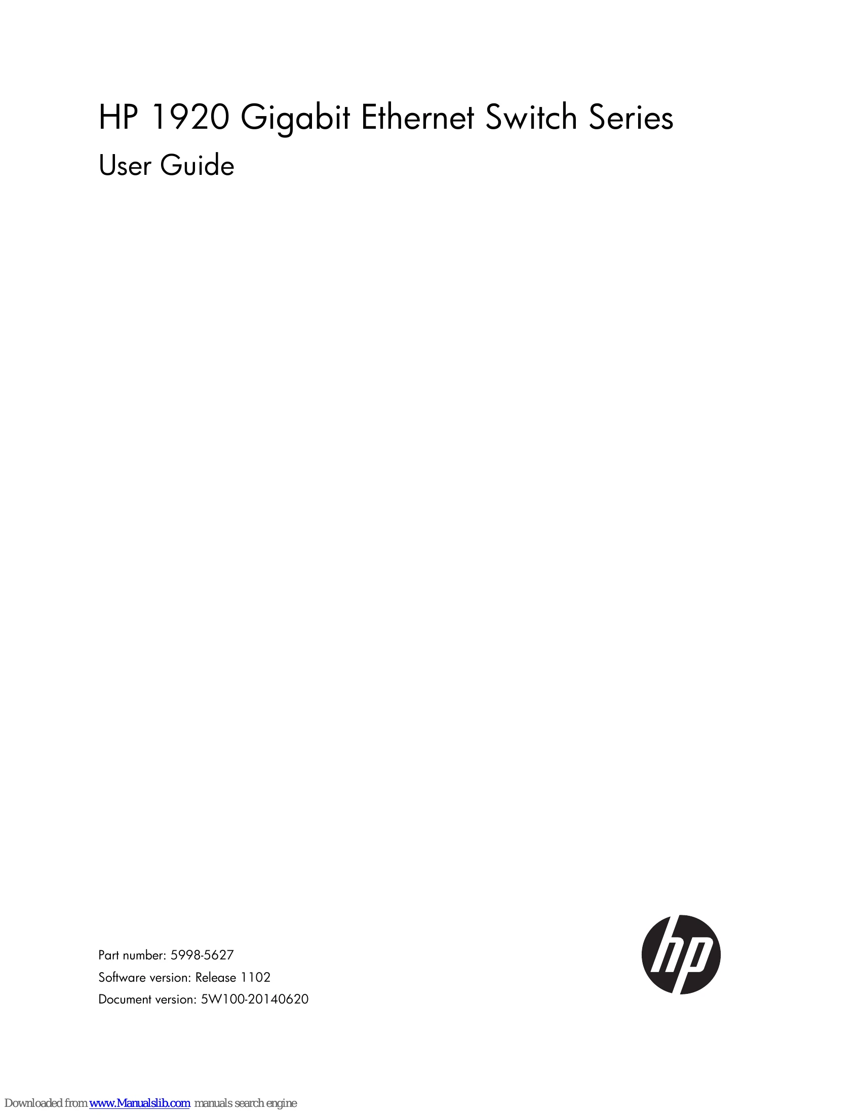 Manual for 1920 Gigabit Ethernet Switch Series