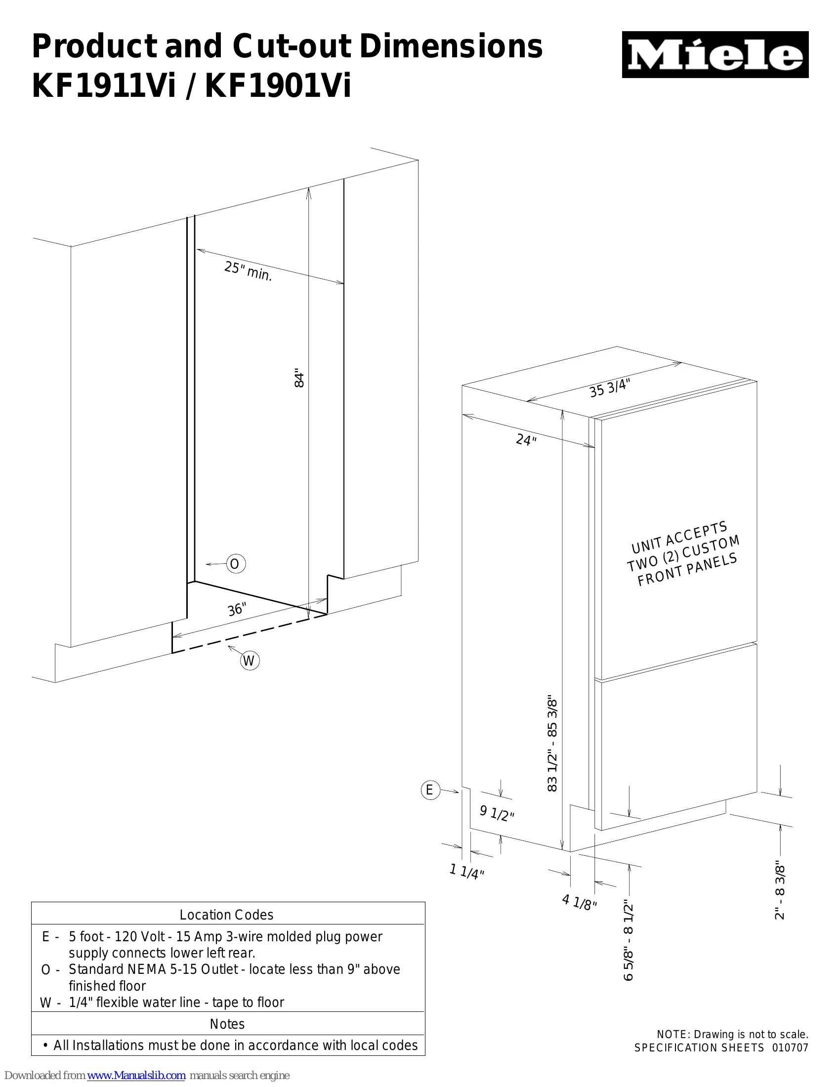 Installation Guide for KF1911Vi / KF1901Vi
