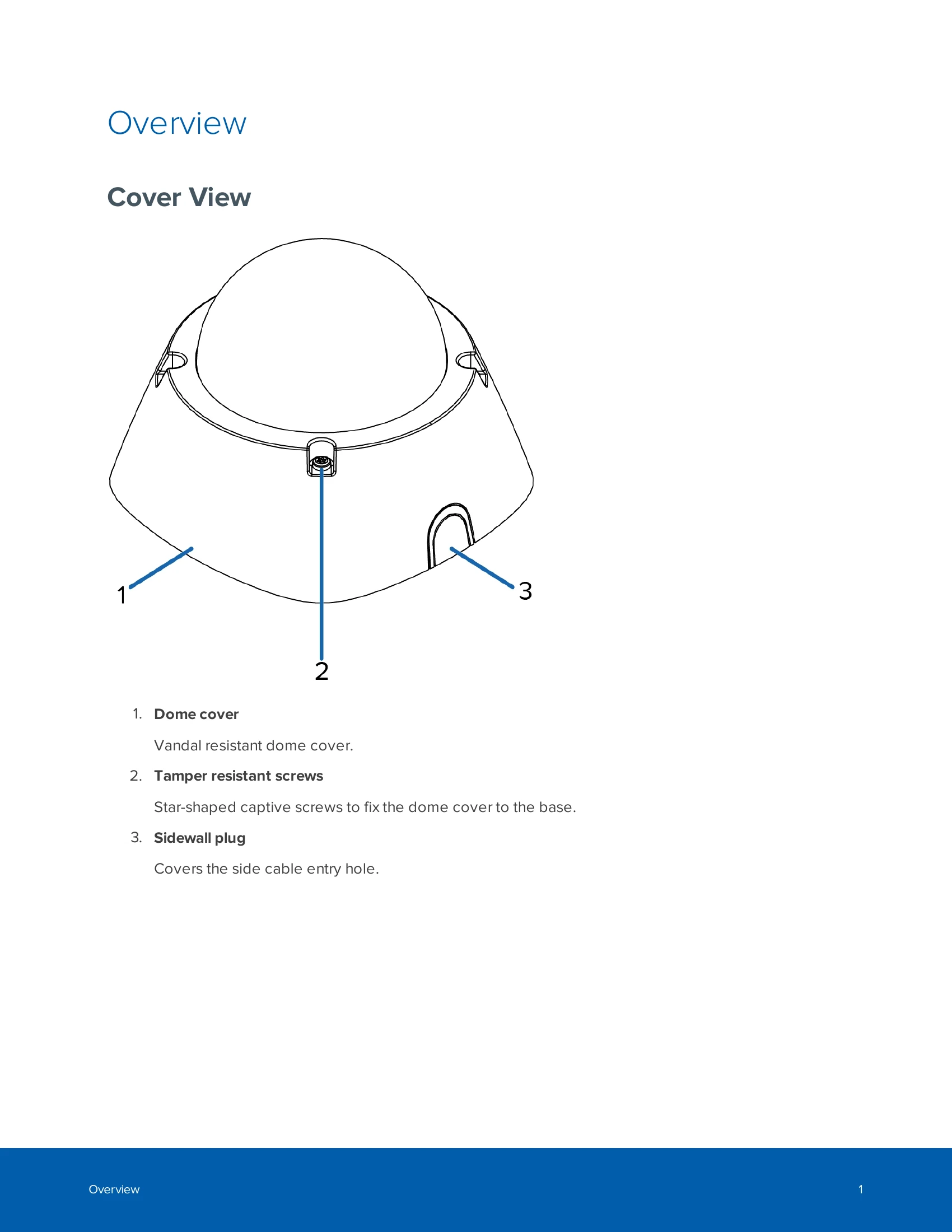 Installation Guide for H4 HD Dome Camera