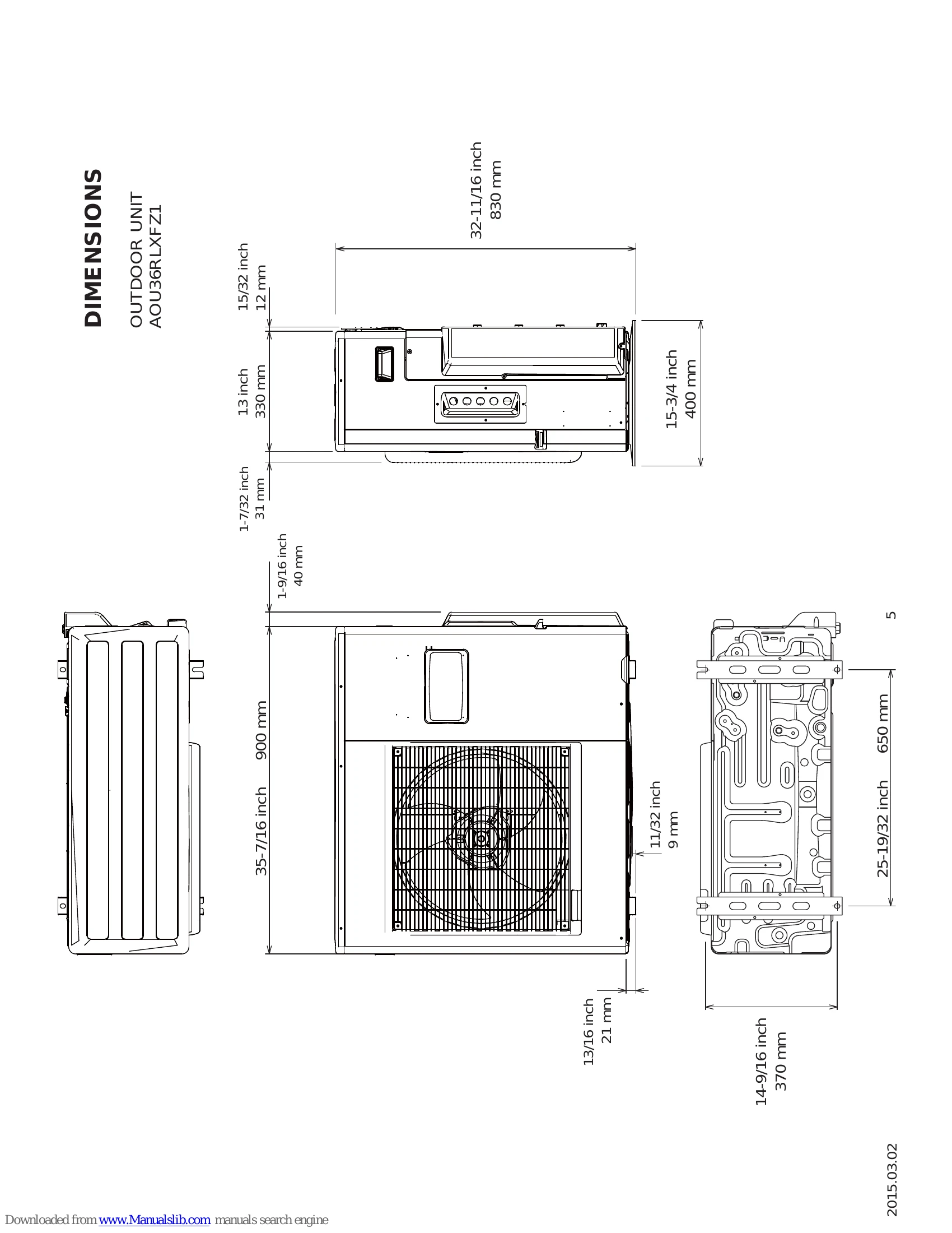 Manual for AOU36RLXFZI