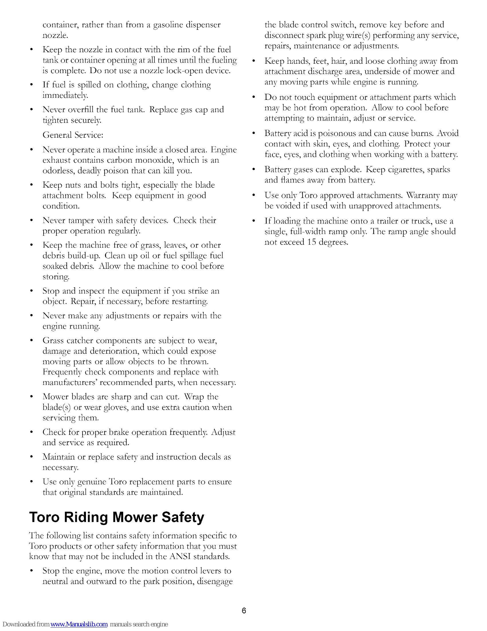 Manual for TimeCutter SS 4235