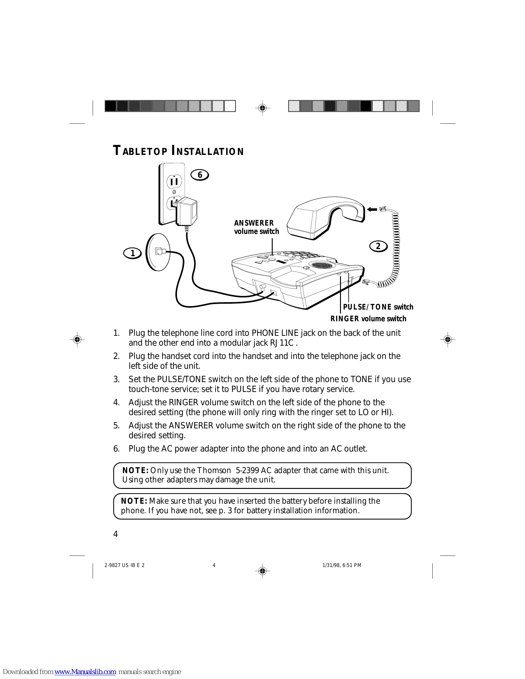 Manual for 29827