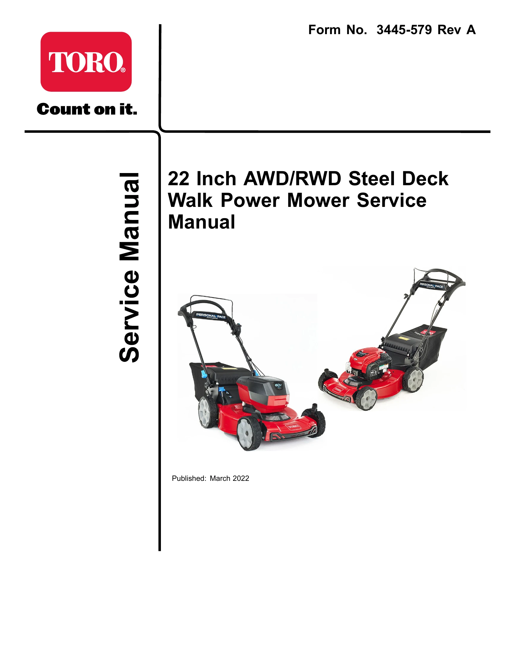 Parts/Service for 3445-579 Rev A