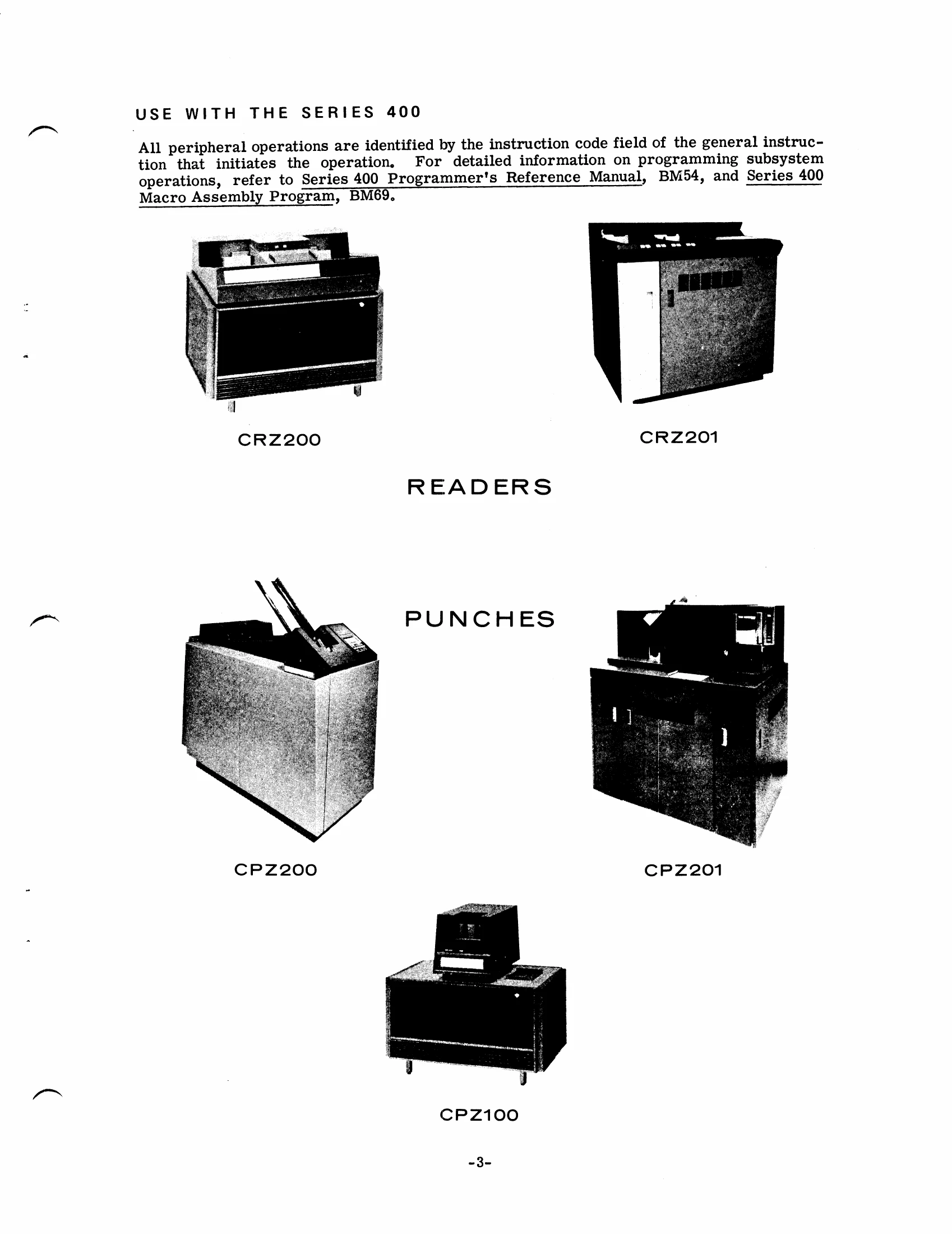 Manual for 400/600/6000
