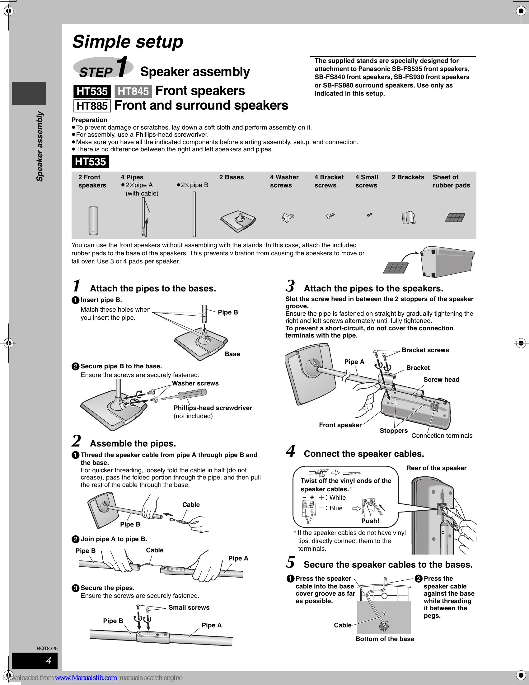 Manual for SC-HT535/SC-HT845/SC-HT885