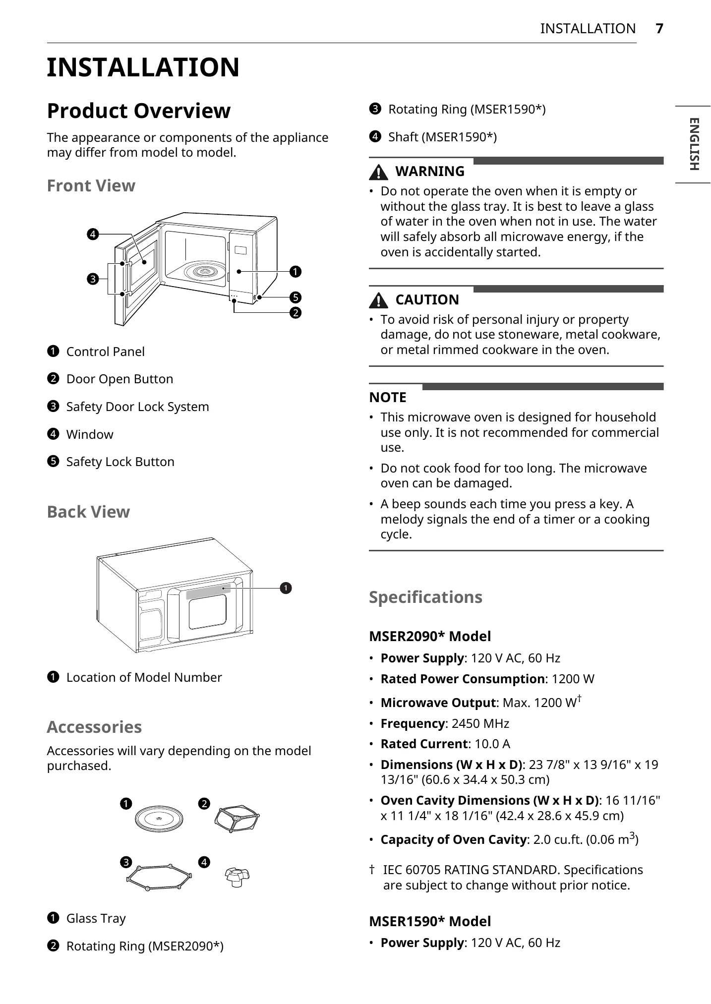 Manual for MSER2090*
