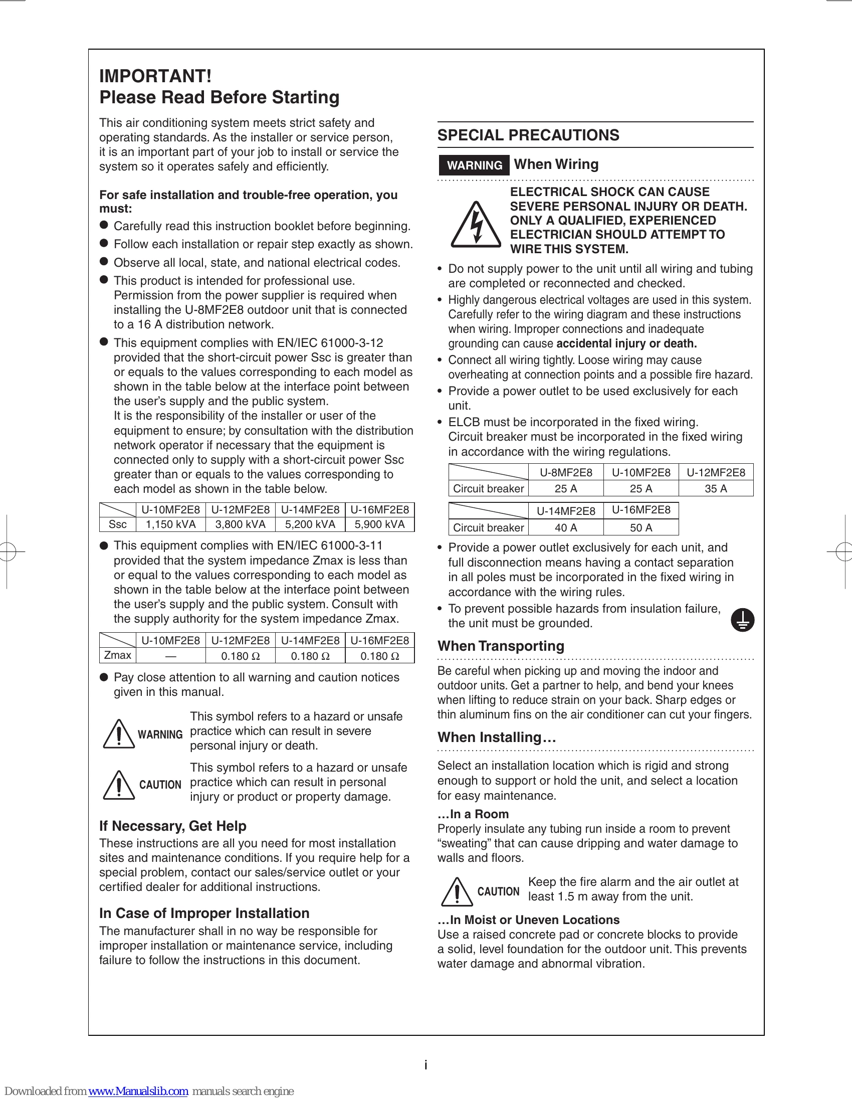 Manual for U-8MF2E8