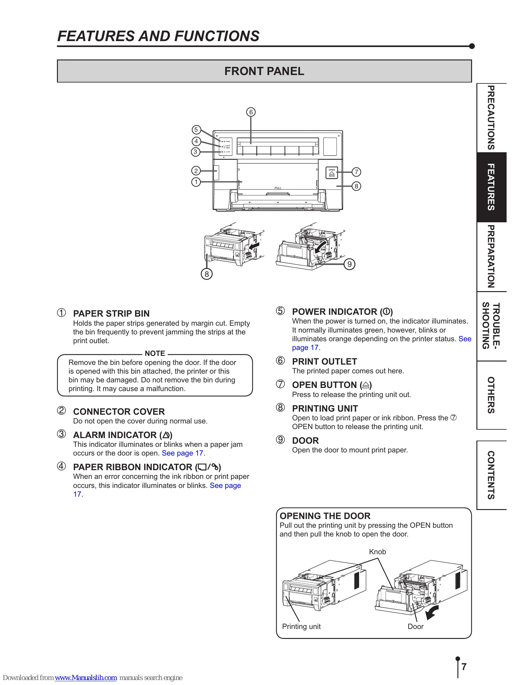 Manual for CP-D80DW