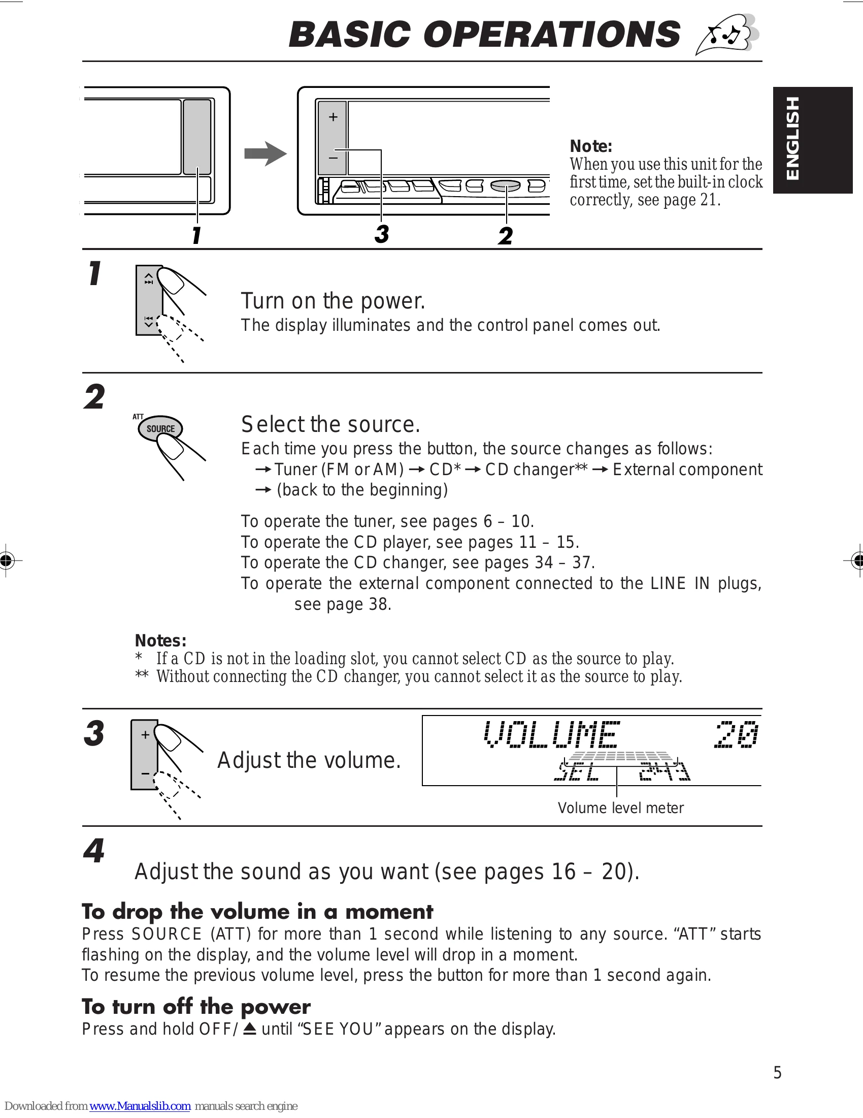 Manual for KD-LX30