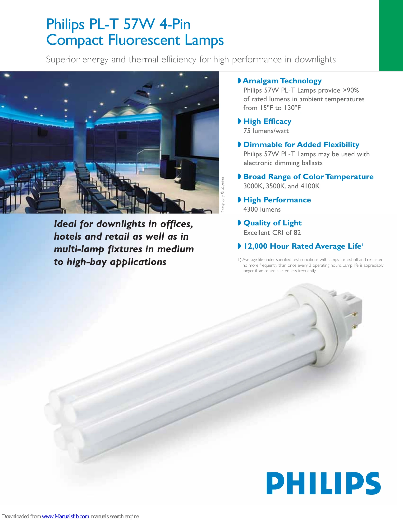 Brochure/Marketing for PL-T 57W 4-Pin