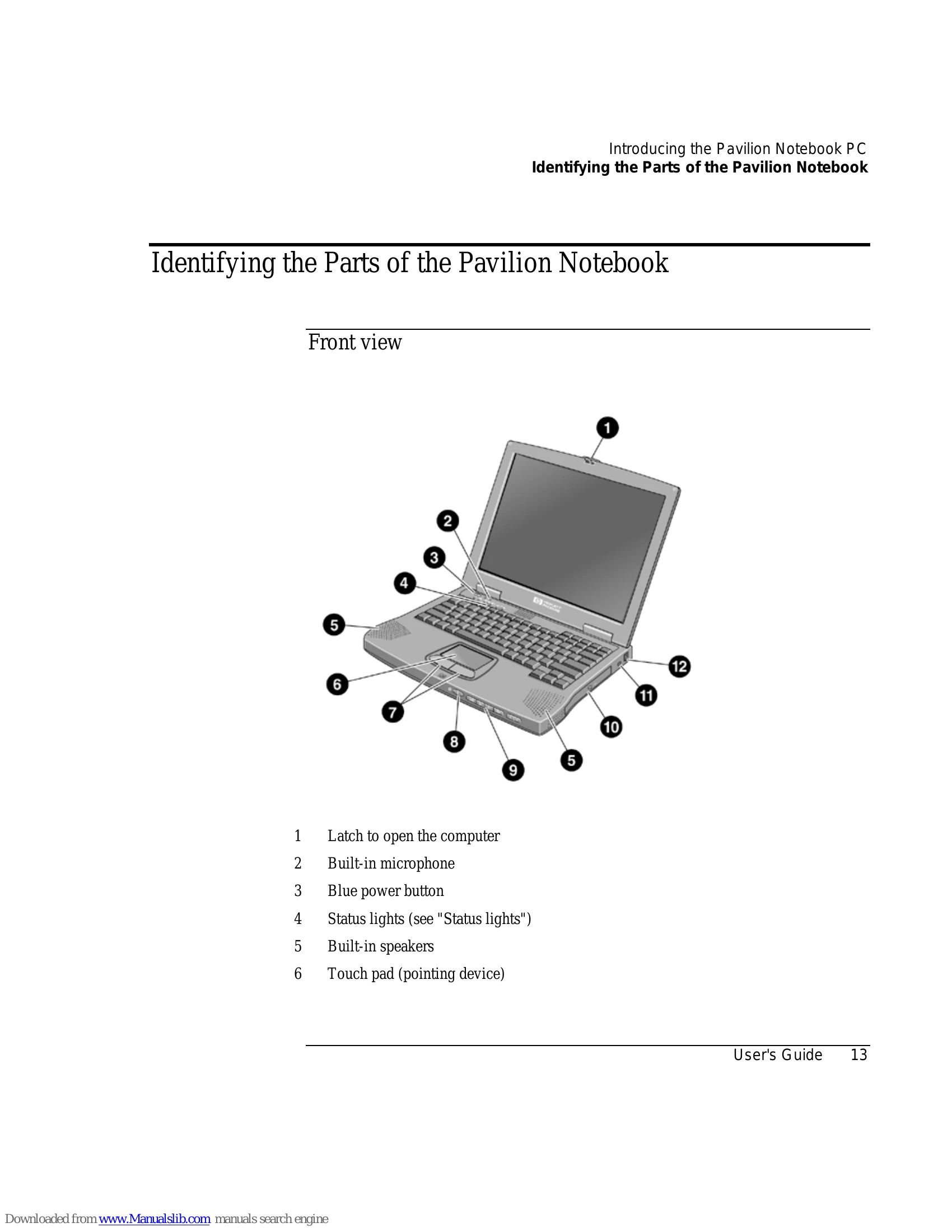 Manual for Pavilion Notebook PC