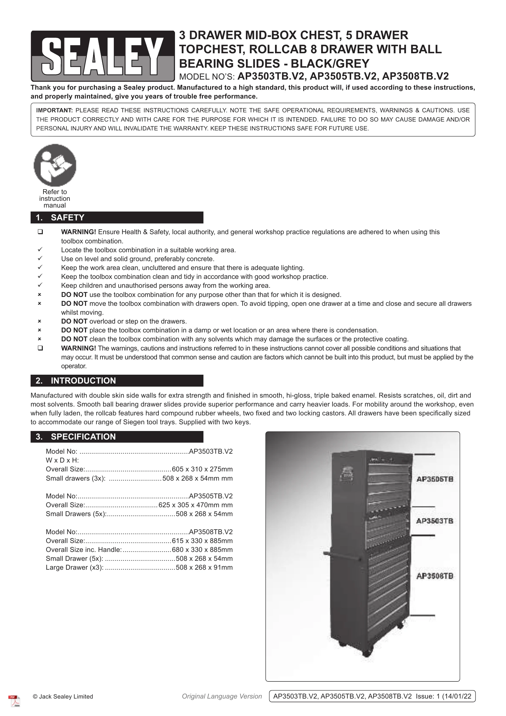 Manual for AP3503TB.V2