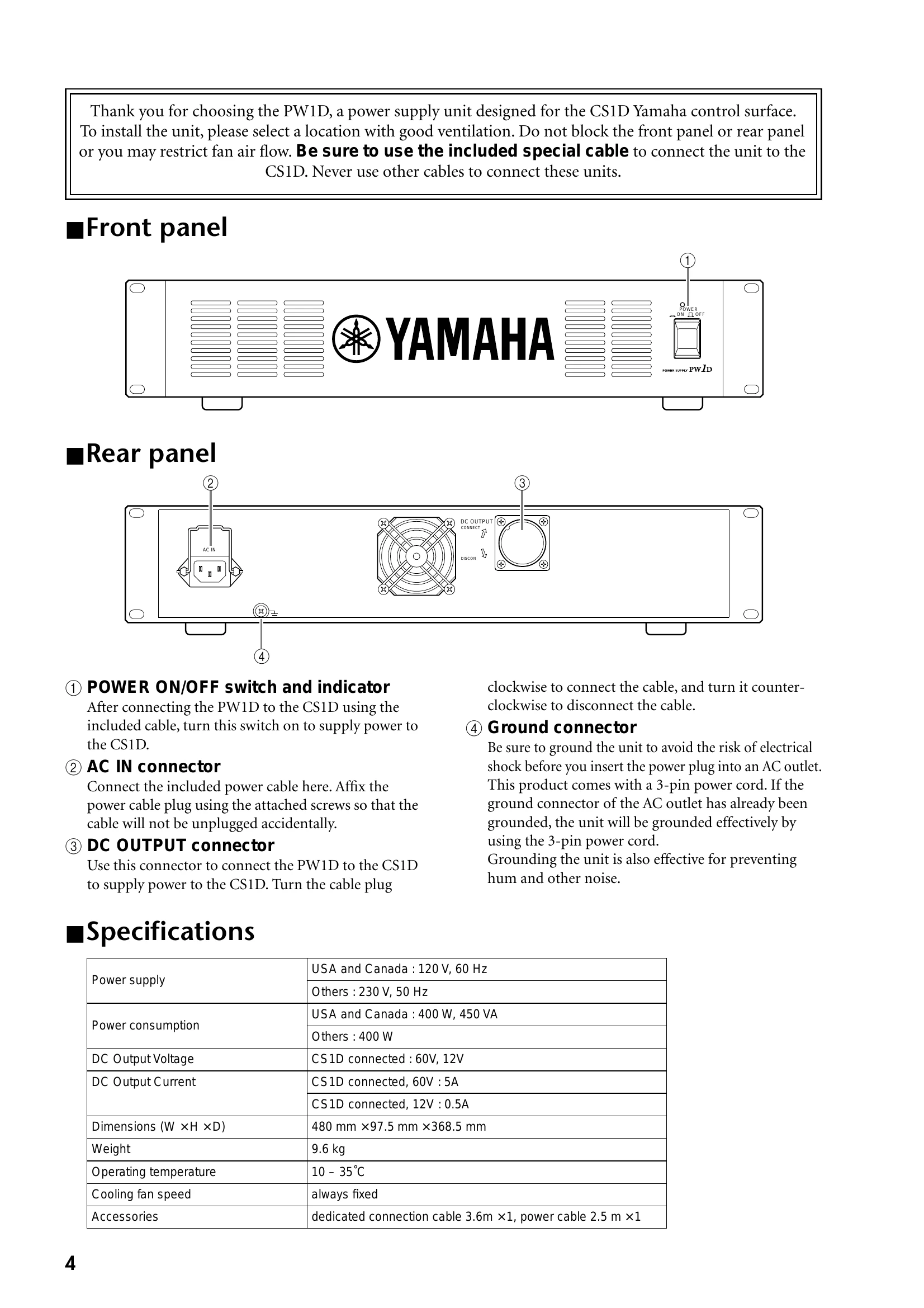 Manual for PW1D