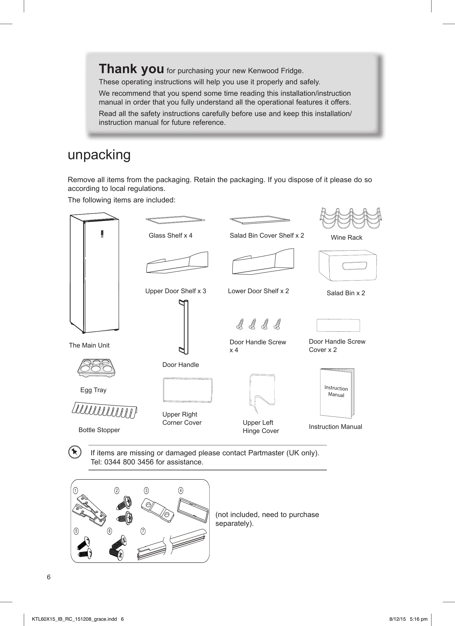 Installation Guide for KTL60X15