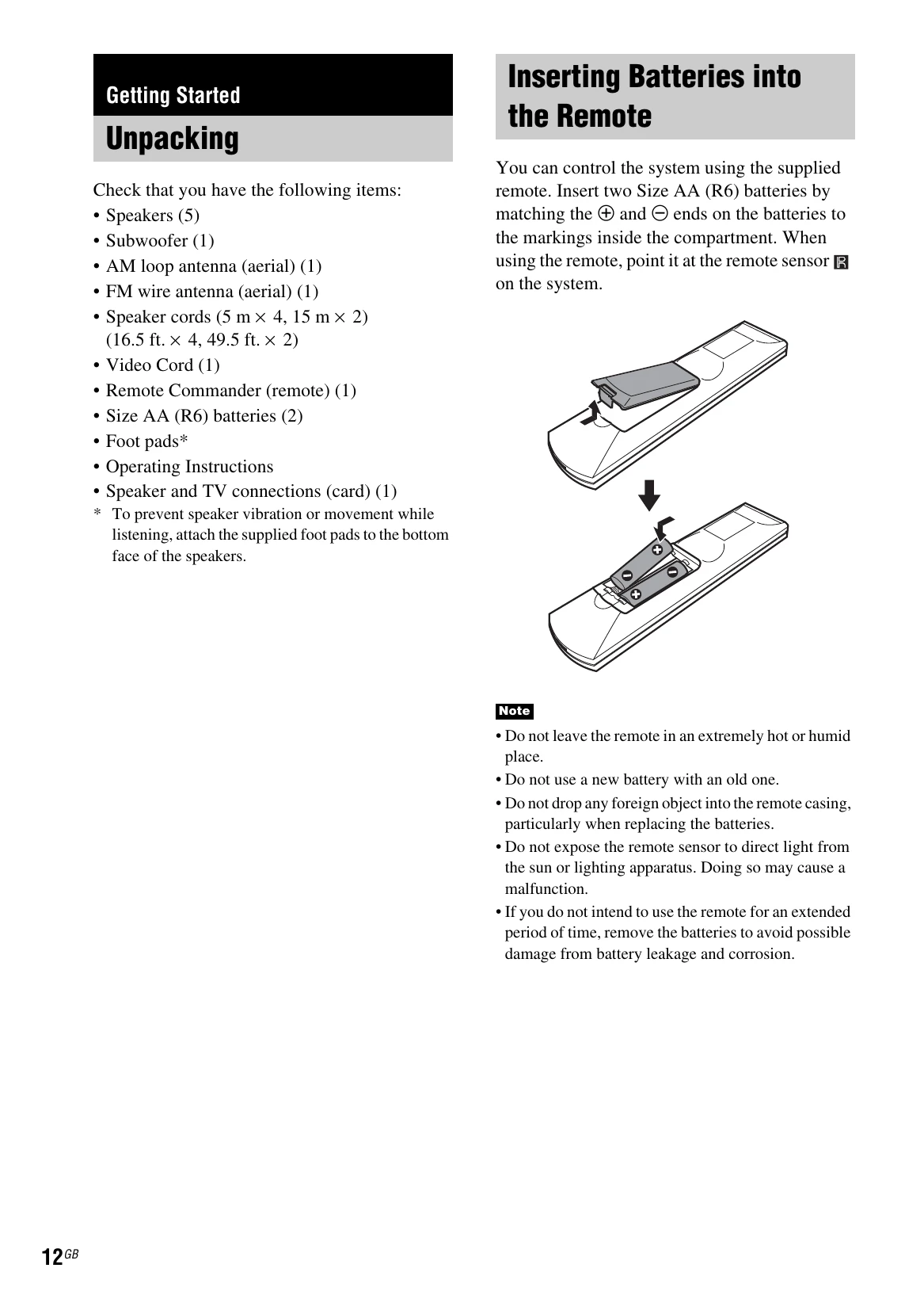 Manual for DAV-DZ100