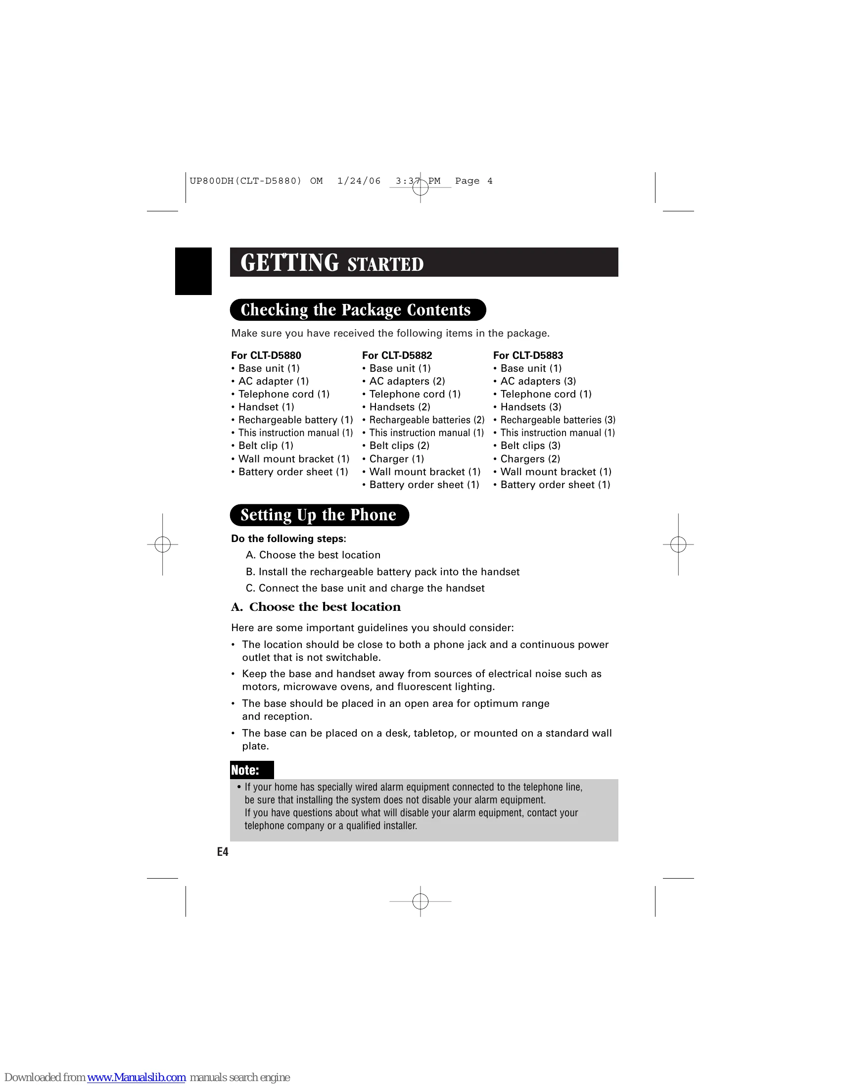 Manual for CLT-D5880