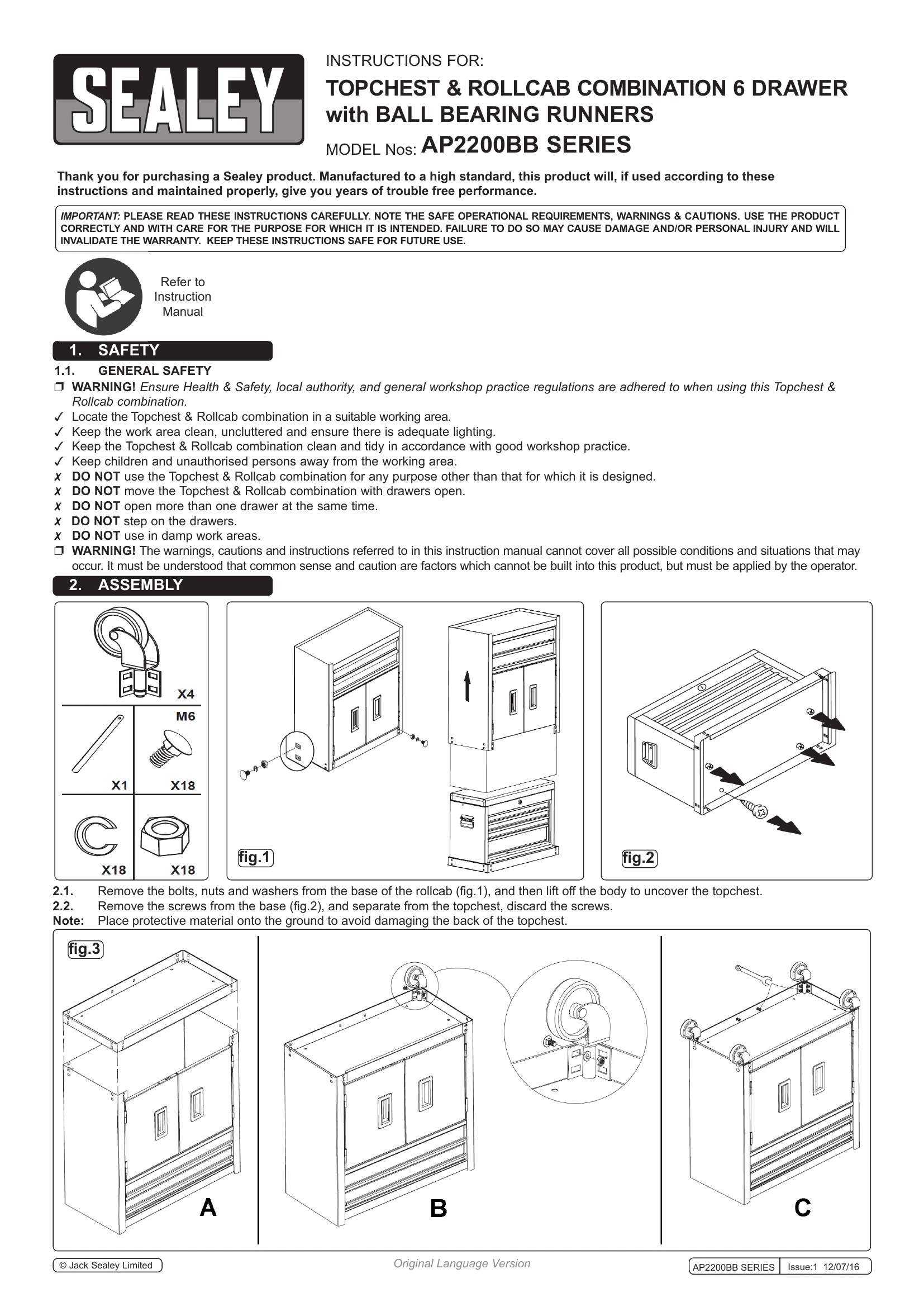 Manual for AP2200BB SERIES