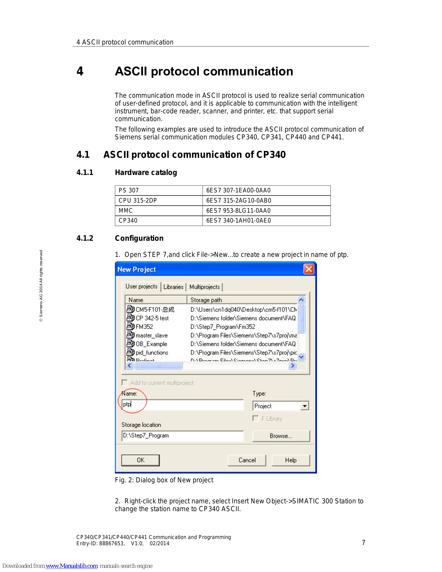 Manual for CP340/CP341/CP440/CP441