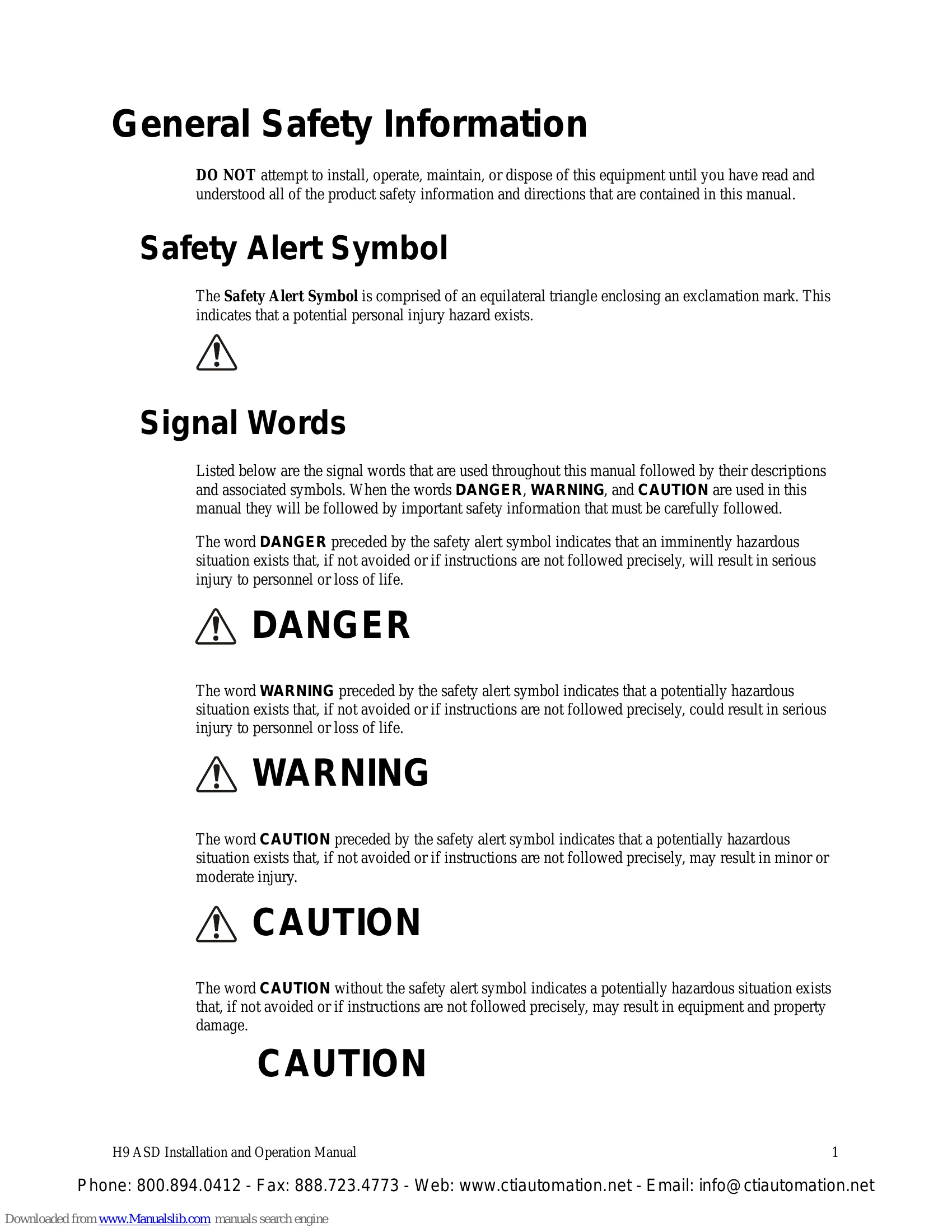 Installation Guide for H9 ASD